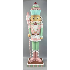 49"H Gingerbread nutcracker With LED