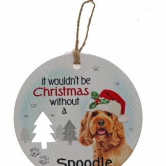 Spoodle Xmas Plaque