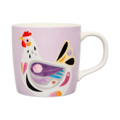 Pete Cromer Barn Friends Mug 375ML Chook Purple