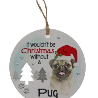 Poodle Brown Xmas Plaque