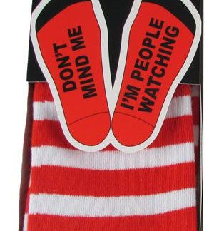 People Watching Socks
