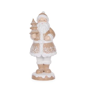 Piped Gingerbread Santa With Tree
