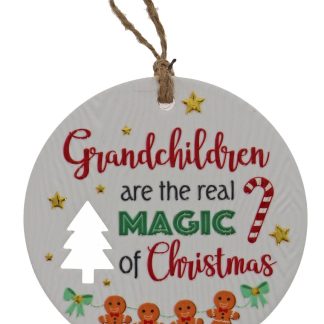 Grandchildren Xmas Plaque