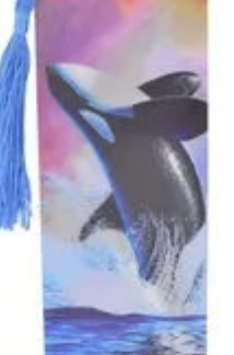 3D Whale Bookmark