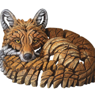 Edge Curled Up Fox Figure