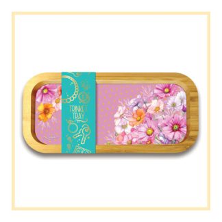 Bamboo Trinket Tray Wistful Wildflowers