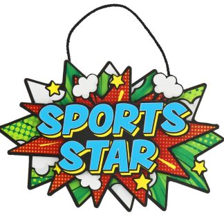 Sports Star 3D Wall Sign / Room Door Sign