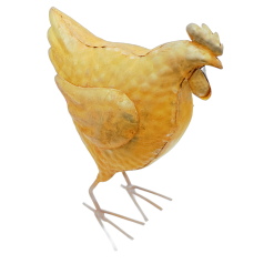 Rusty Metal Hen Medium 23cm