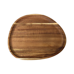 Forme Acacia Wood Organic Platter 30x24cm Natural