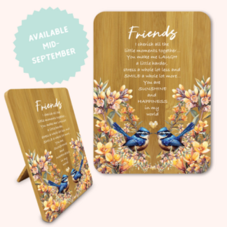 Affirmation Plaque Friends Royal Wrens
