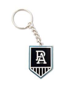 Port Adelaide Power Logo Metal Keyring