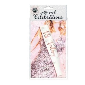 18th Birthday Flashing Sash