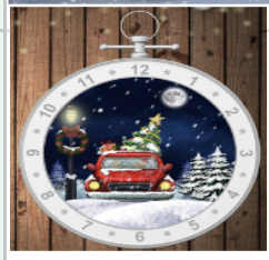 Snowing Christmas Hanging Ball Lamp White Car