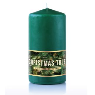 Christmas Tree Pillar Candle