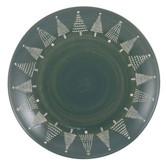 Christmas Evergreen Round Platter