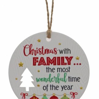 Family Wonderful Xmas Plaque