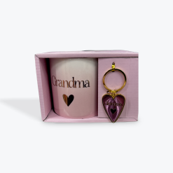 Grandma Heart Mug & Keyring Set