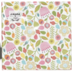 3 Ply Printed Paper Napkin Flowers