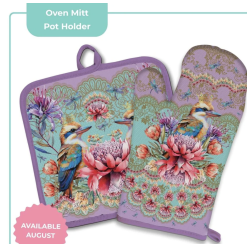 Oven Mitt/Pot Holder Set Vintage Kookas