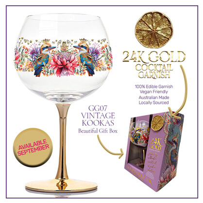 Golden Glamour Glass Vintage Kookas