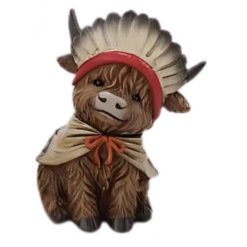 Resin Highland Cow A