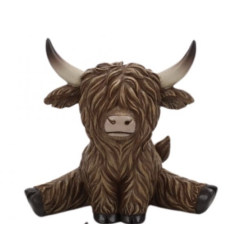 Resin Yoga Highland Cow A