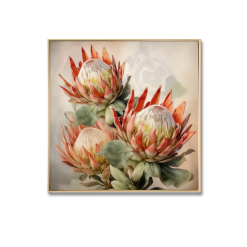 Protea Canvas Brushed Print