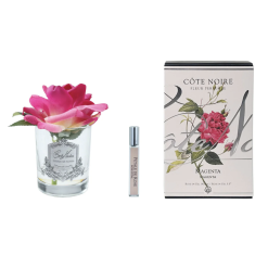 Perfumed Natural Touch Single Rose - Clear - Magenta Pink