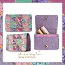 Card Wallet with gold logo Pretty Patchwork