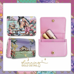 Card Wallet with gold logo Country Dusk