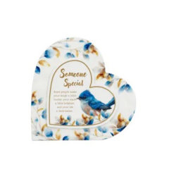 Blooming Bird Heart Plaque - Someone Special