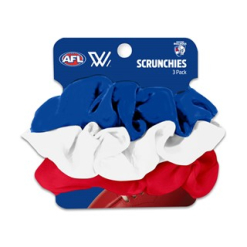 Western Bulldogs Scrunchies 3 Pkt
