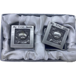 Baby Pewter Box 2-Piece Set