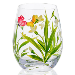 Stemless Wine Butterfly