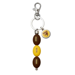 3 Ball Charm Key Ring Hawthorn