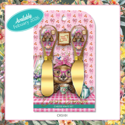 Set of 2 Cheese KnivesTeatime Wrens