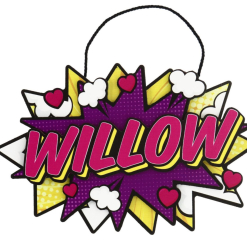 Willow 3D Wall Sign / Room Door Sign