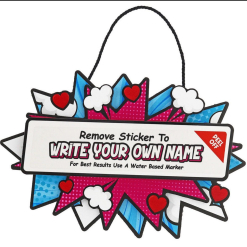 Blank Girl 3D Wall Sign / Room Door Sign