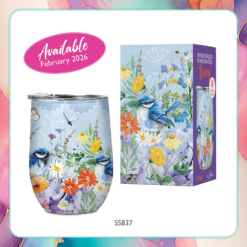 Double walled Stainless steel 'Bevvy' 350ml Teatime Wrens