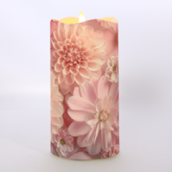 Twilight LED Candle  Peony Petals