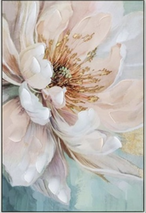 Flowers Painted Canvas A