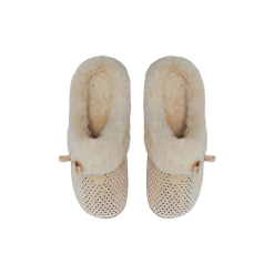 SnuggUps Women's Slide Caramel Metallic