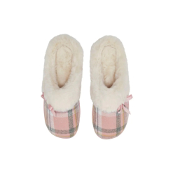SnuggUps Women's Slide Pink Plaid