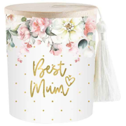 Beautiful Inside Out Mum Candle With Wooden Lid