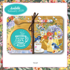 Bamboo Tea Tray Teatime Wrens