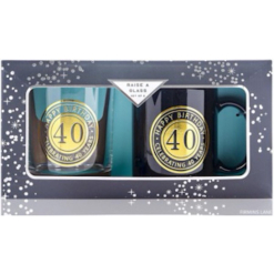 Mug And Scotch Set 40th Male