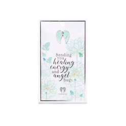 Sending You Healing Energy And Angel Hugs Pin Card