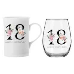 Mug And Wine Set 18th Female