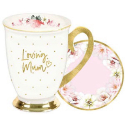 Beautiful Inside/Out Mint Mum Mug Set