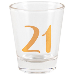 21 Rose Gold Shot Glass